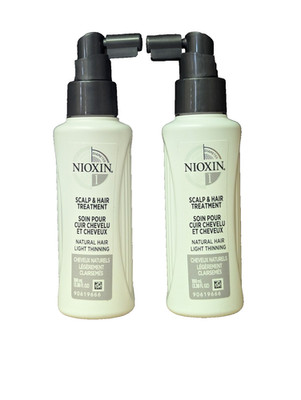 NIOXIN SYSTEM # 1 SCALP & HAIR TREATMENT  3.38 OZ - Pack of 2