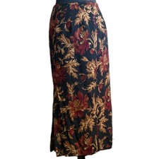 Gothic Rose Midi Skirt Size 12 Medium Whimsigoth
