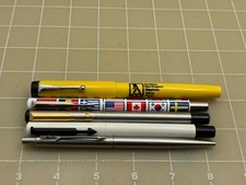 Judd's Lot of 5 Nice Parker Pens - 4 Rollerball, 1-Fountain Pen