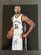 BRANDAN WRIGHT MEMPHIS GRIZZLIES NBA BASKETBALL Signed Autographed 8x10 Photo