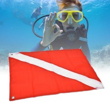 Red & White Dive Flag Safety Signal Marker For Diving Snorkeling(50*60cm) LW