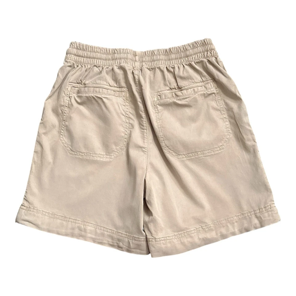 Pantalones cortos ORVIS para mujer talla 8 se adapta a 6 caqui beige tostado con cordón cintura Foto 2 de 4