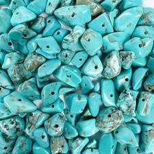 420pcs Turquoise Chip Beads 5-8mm Dyed Stone Loose Spacer Beads for Jewelry