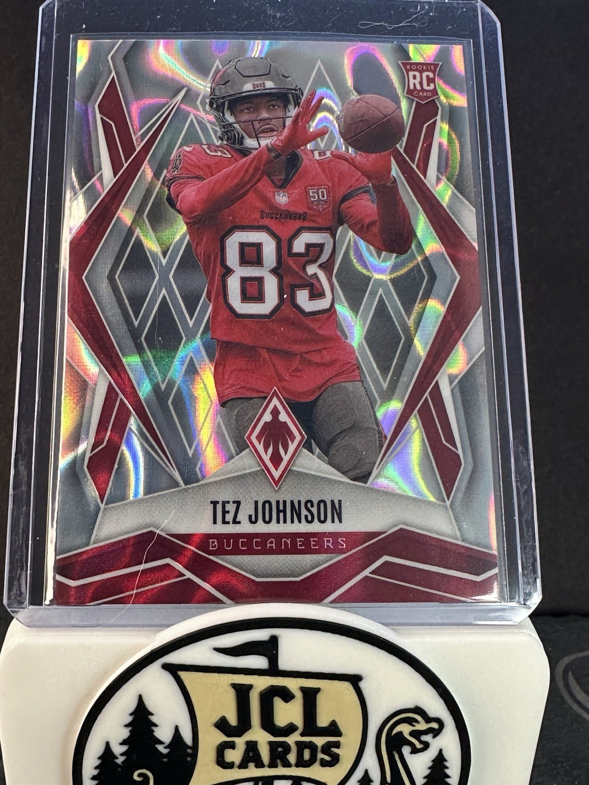 2025 Panini Phoenix - Rookies Tez Johnson #166 Silver Lava (RC)