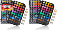 Aquarellfarben Set 28 Metallic-Farben FüR KüNstler Und Hobby Maler, Tragbar