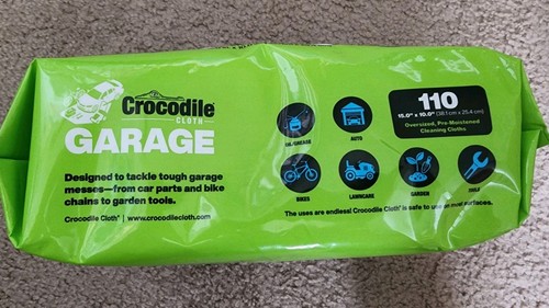 Crocodile Cloth Garage Cleaning Cloths, 15" x 10", 110 Count - Picture 2 of 3