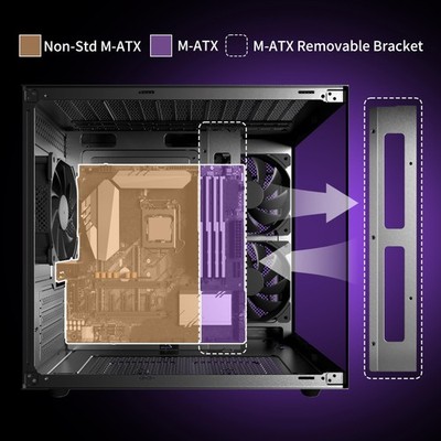 KEDIERS Boitier PC Gamer - ATX Tour en Verre Trempé Boitier de Jeu PC