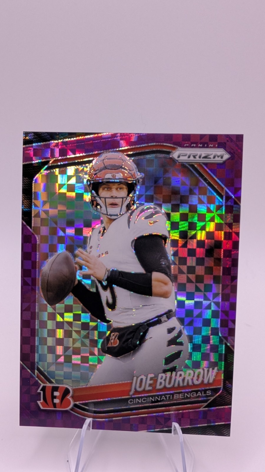2025 Panini Prizm - Joe Burrow #62 Purple Power Prizm /49