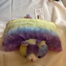 Almohada Mascotas Gatito Cósmico Gato Almohada de Felpa Pastel Arco Iris Peluche Retro
