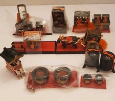 Japanese Hina Wooden Lacquer Tansu Mini Furniture Marsuri Festival Cart Vintage 