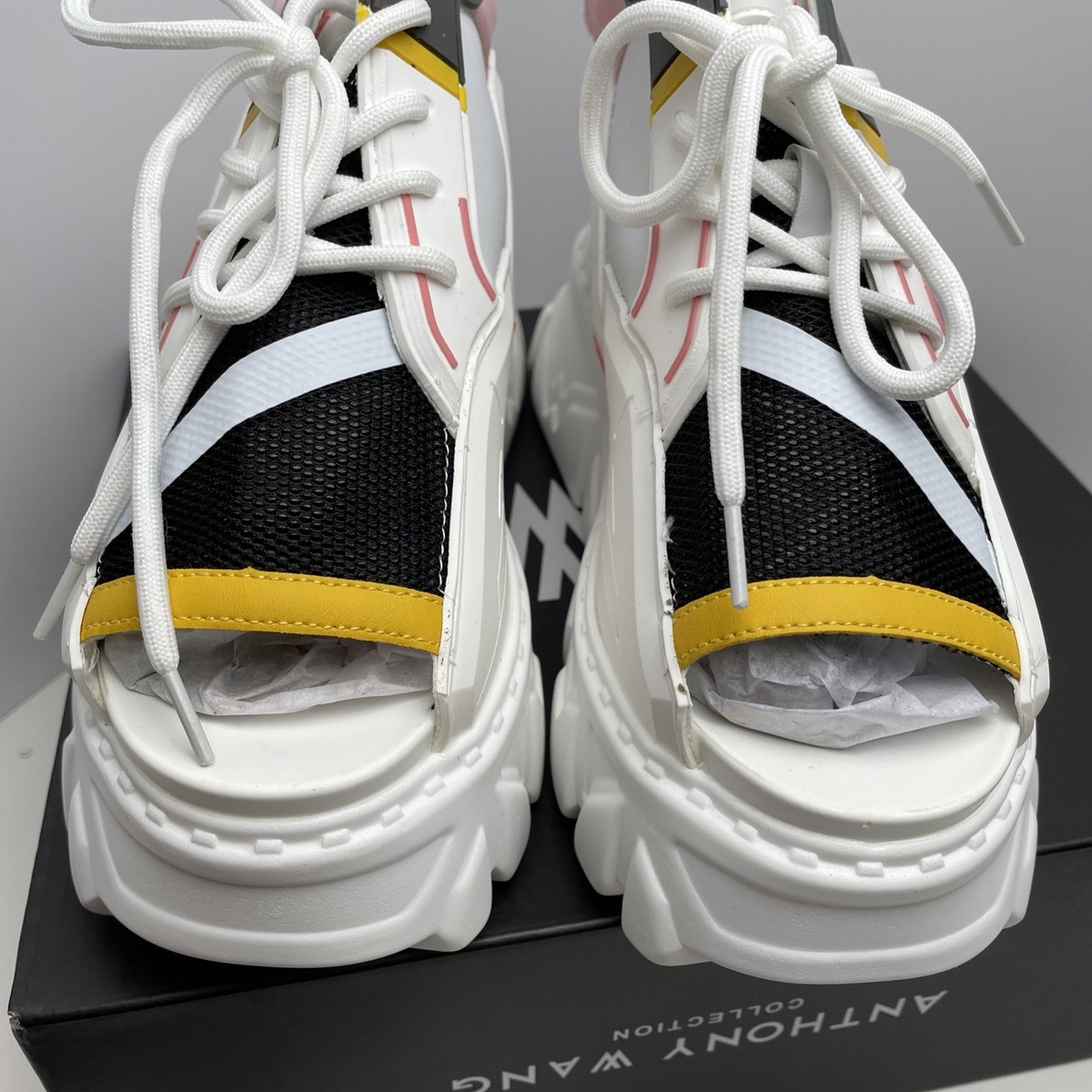 Anthony Wang Gooseberry 01 Gundam Wing White Platform Wedge