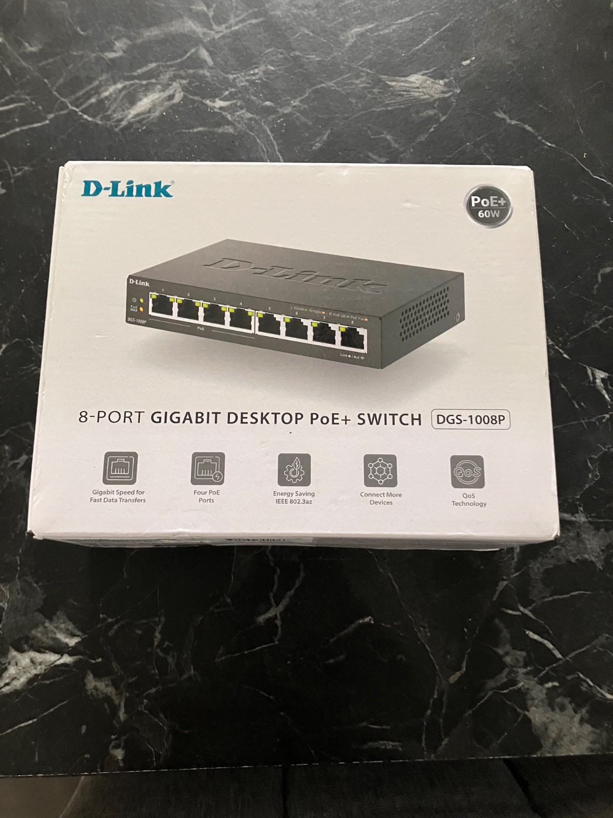 Switch Ethernet Gigabit D-Link DGS-1008P RJ45 commutateur 8 ports LAN PoE