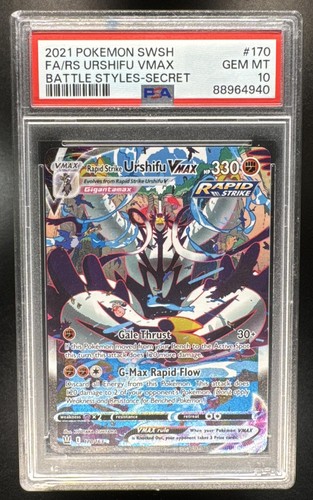 Rapid Strike Urshifu VMAX graded PSA 10 for sale on eBay