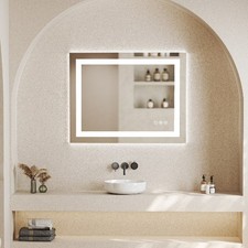 20"x28"LED Bathroom Mirror with Anti-Fog and Backlit Memory Tempered Glass