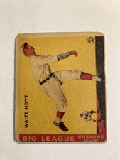 1933 Goudey #60 Waite Hoyt Big League Chew Pirates Clean