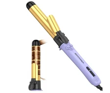 Rotating Curling Iron, ZAVAREA 1 1/4 Inch Automatic Curling Iron Self-Curling Wa
