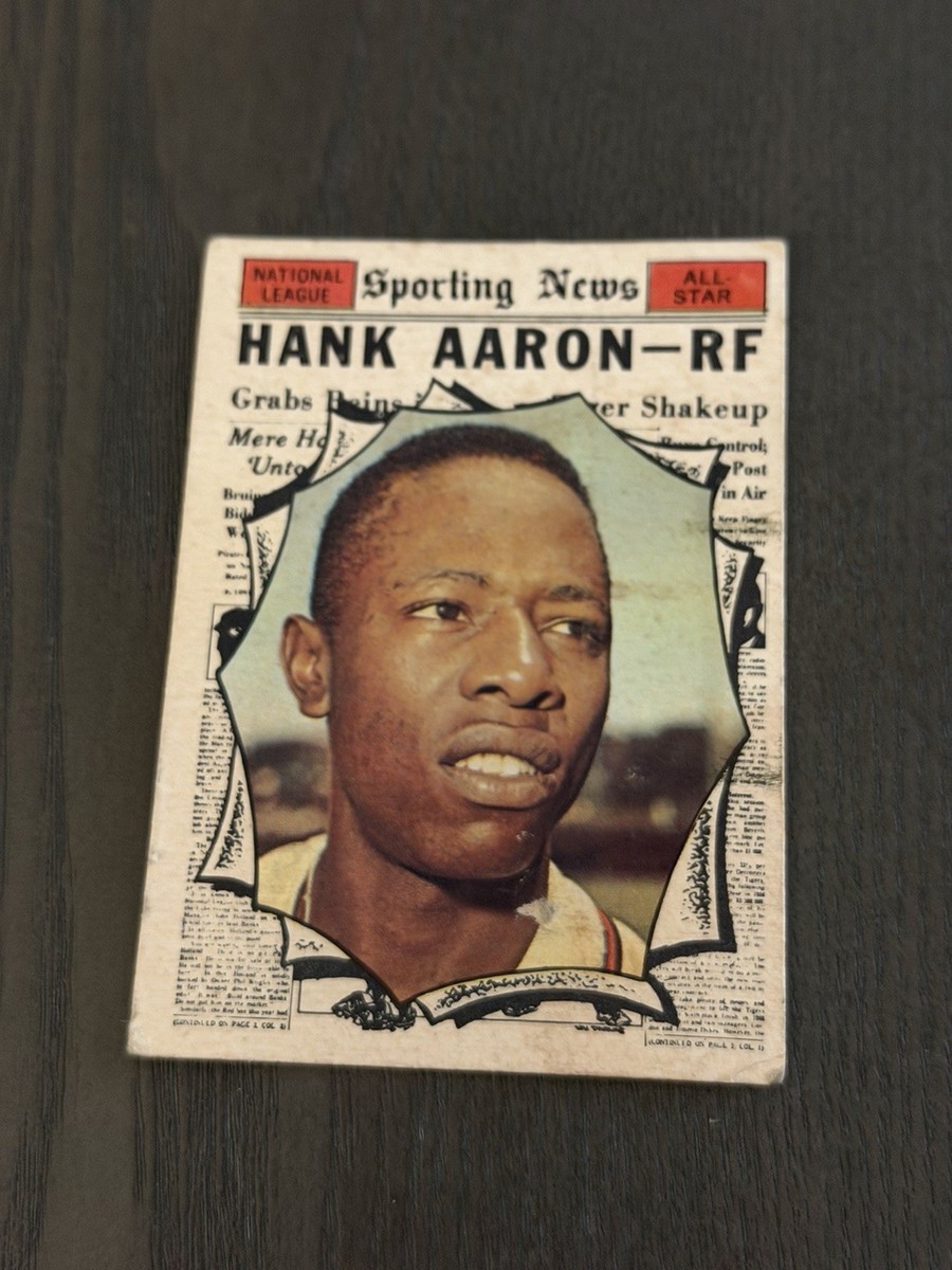 1961 Topps High Number # NL All-Star #577 HANK AARON Sporting News