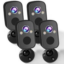 4Pack Wireless Outdoor Security Cameras, 2K Battery Powered WiFi Indoor Home ...
