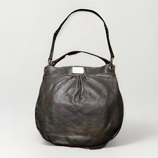 VTG MARC BY MARC JACOBS  Classic Q Hillier Grey Leather Huge Hobo Shoulder Bag