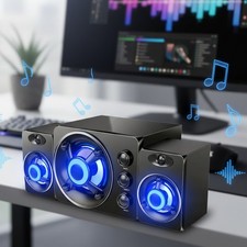 Computer Speakers Surround Sound System Wired PC Speakers Gaming Bass 3.5mm Jack