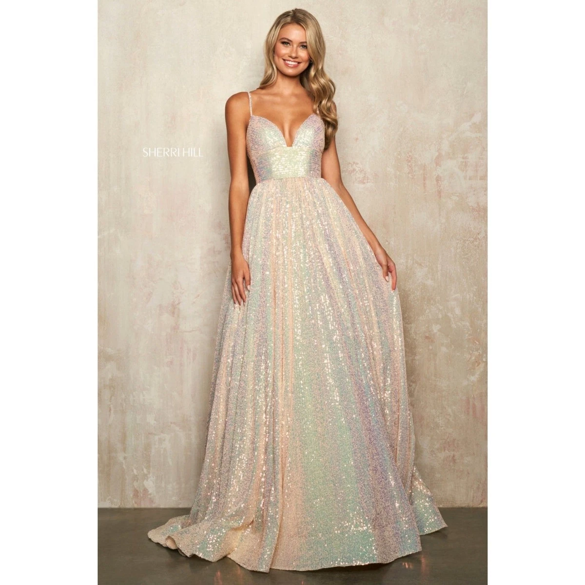 green emerald velvet dress Sherri Hill 56060 Dress | Sherri Hill Dresses main image 1
