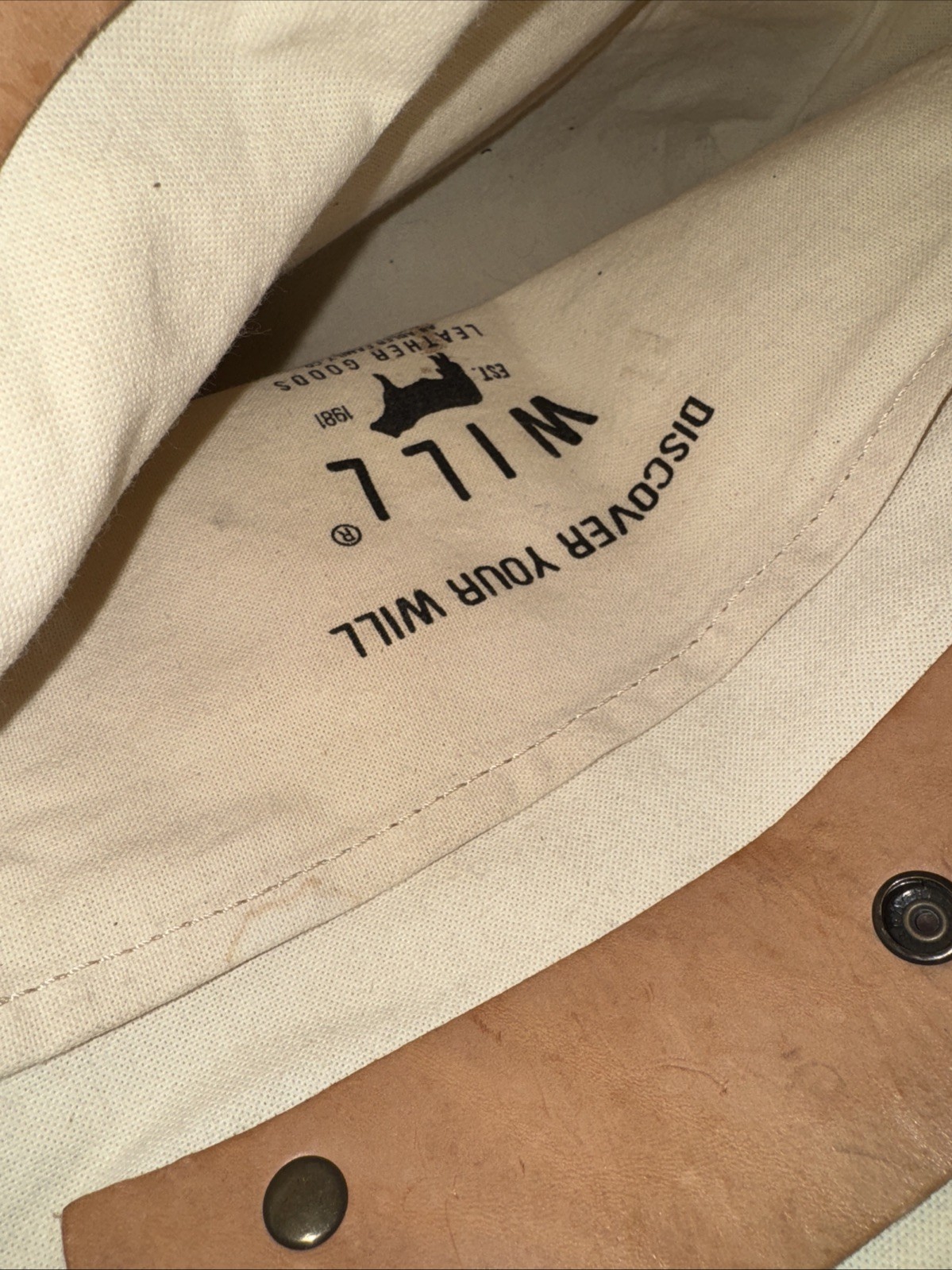 WILL LEATHER GOODS Canvas & Leather Tote Bag-SOLD As IS