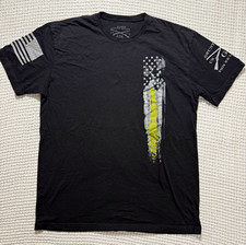 Grunt Style 1776 Graphic T-Shirt Black Men s XL Crew Neck