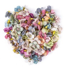 Framendino, 50 Pack Faux Flower Heads Mini Artificial Silk Flowers Daisy Smal...