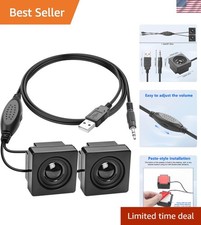 Mini Computer Speaker for Desktop PC 3.5mm TRS Input -1.2M/3.9FT
