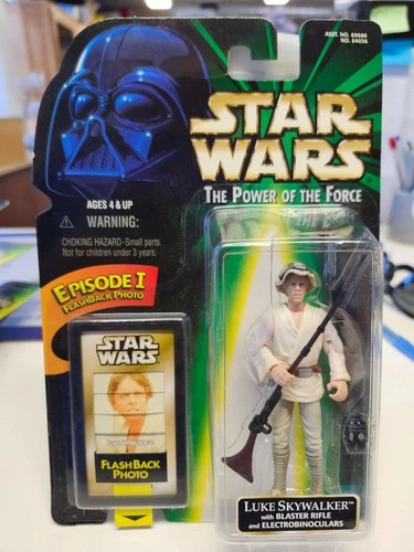 Star Wars The Power Of The Force Luke Skywalker with Episode I Flashback Photo