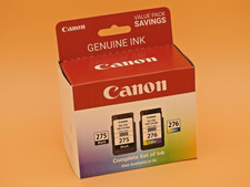 NEW GENUINE - CANON 275 276 BLACK TRI-COLOR Ink Cartridges - Sealed