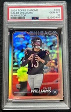 ‘24 Topps Chrome Caleb Williams #202 Refractor Rookie PSA 10 Chicago Bears