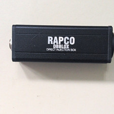 Rapco DBBLOX 1-Channel DI Box, 1/4" TRS/TS In to XLR Out, Black