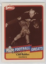 1989 Swell Football Greats Cliff Battles #63 HOF 1x8