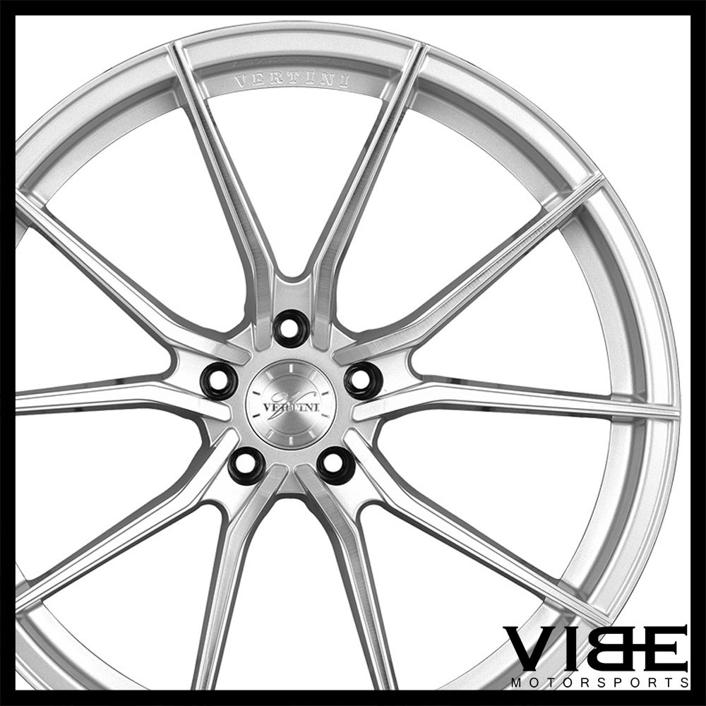 22" VERTINI RF1.2 SILVER CONCAVE WHEELS RIMS FITS MASERATI QUATTROPORTE