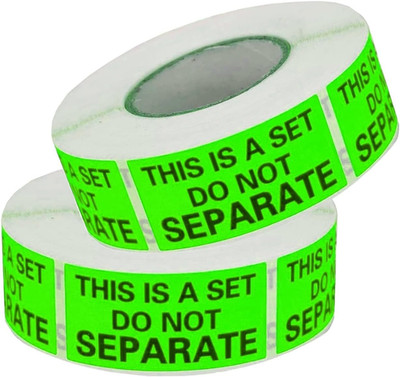 Este es un juego de etiquetas No separar 1 pulgadas x 2 pulgadas 500 rollos
