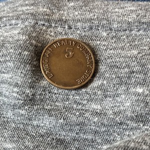 Vallejo Realty Company 5¢ Store Token Payable in Merchandise Copper Circulated