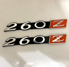 Datsun 260z Left And Right Fender Badge Emblem In Metal Handmade