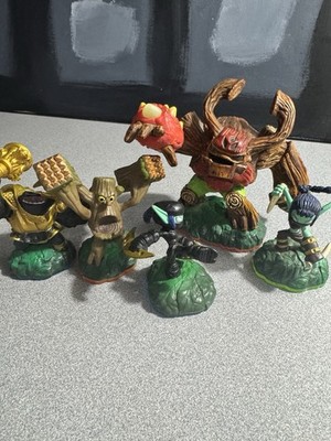 Skylanders LIFE Lot (5): Tree Rex, Stump Smash, Stealth Elf x2, Zoo Lou