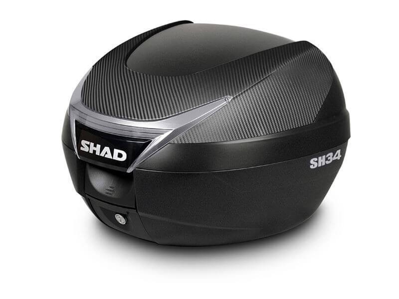 Top case SH34 Shad carbone pour ranger votre casque en scooter