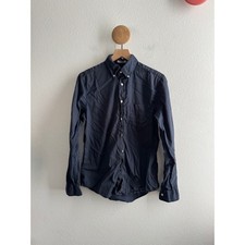 Gant Rugger Archive Oxford Slim Fit Navy Blue Button Down Shirt Mens Small