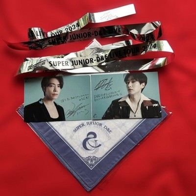 SUPER JUNIOR D&E FC Mitgliedschaft Bonus Taschentuch & 2 Postkarten