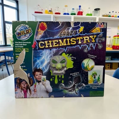 Wild Science Crazy Chemistry  For 8 And Up! 36 Tools & Ingredients Sealed READ M