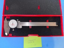 STARRETT 120A-6 DIAL CALIPER 0-6" WHITE DIAL FACE MADE IN USA
