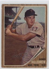 1962 Topps Harmon Killebrew #70 HOF 0p10