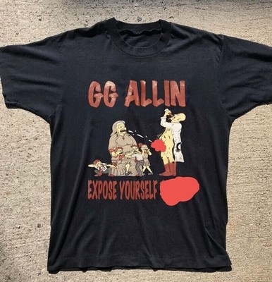 Vintage GG Allin Expose Yourself T-shirt Size S to 5XL SE250 FREE SHIPPING