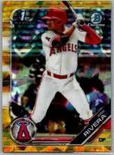 2019 Bowman Chrome Draft Sapphire Gold Refractor /15 Erik Rivera #BDC-77