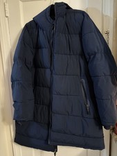 All in Motion Mens Blue Hooded Puffer Jacket ...