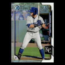 Roman Collins #122 2015 Bowman Chrome Draft Refractor Kansas City Royals Card NM