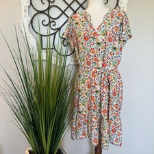 ANN TAYLOR Size Large Floral Women  s Dress